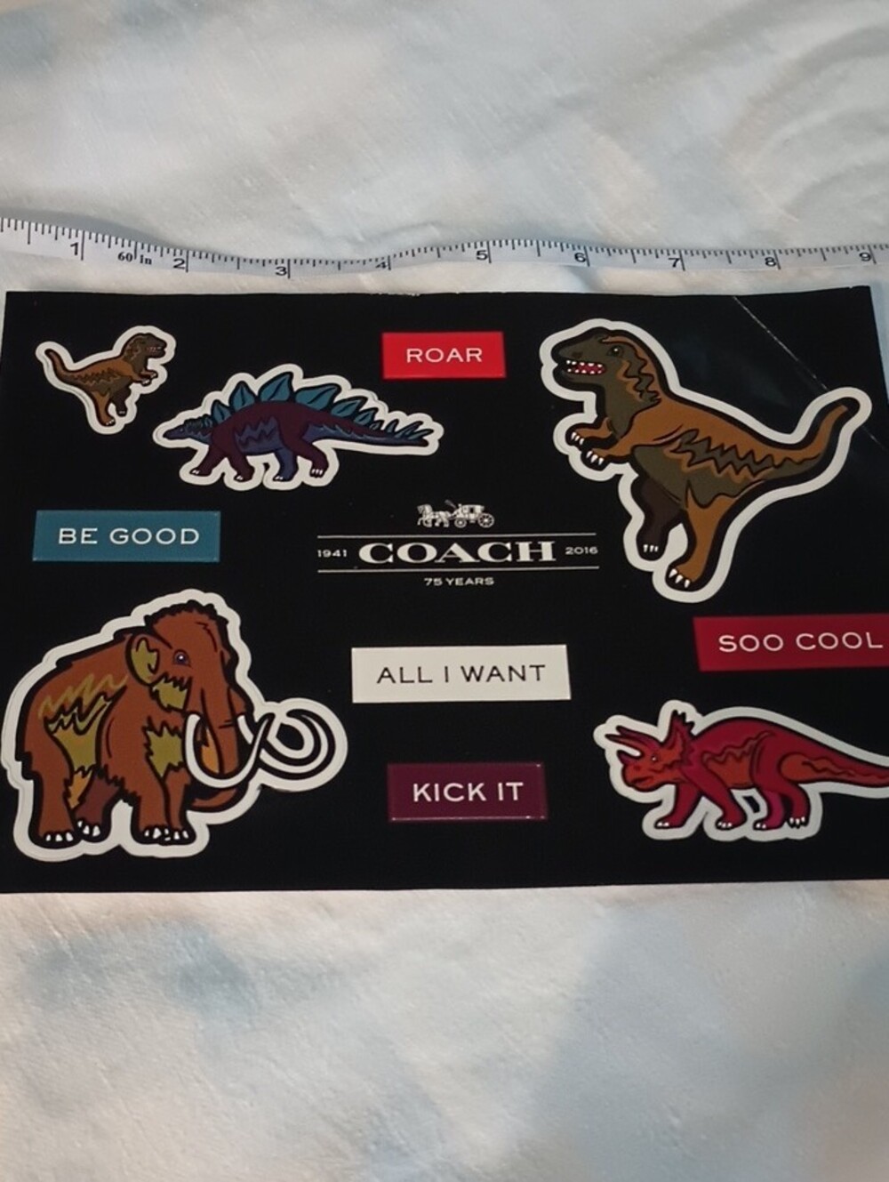 Coach Rexy Sticker Sheet